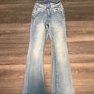 Western eagle boot cut stretchy comfortable material